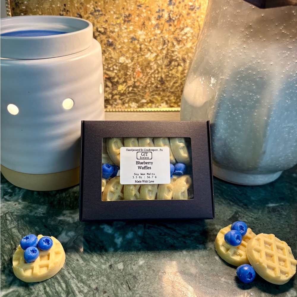 Blueberry Waffles Soy Wax Melts | Adorable Waffle-Shaped
